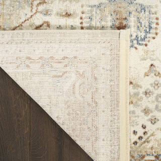 Nourison Pardis PRD01 Ivory Rust Area Rug Corner Image