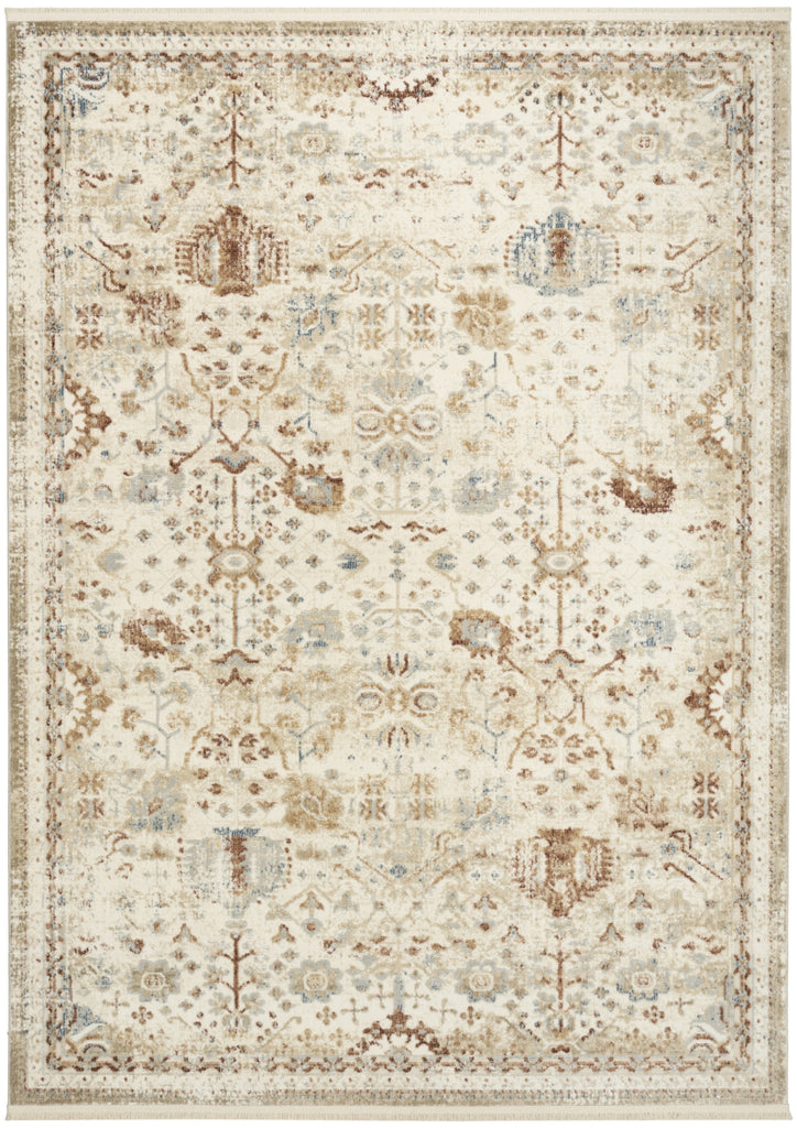 Nourison Pardis PRD01 Ivory Rust Area Rug main image