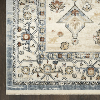 Nourison Pardis PRD02 Blue Taupe Area Rug Detail Image
