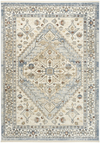Nourison Pardis PRD02 Blue Taupe Area Rug main image