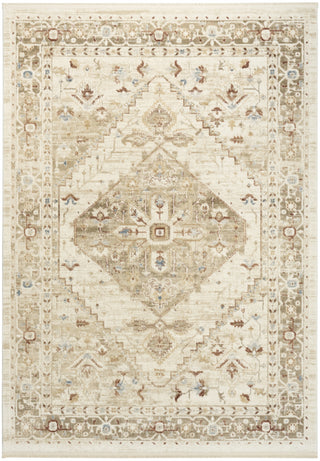 Nourison Pardis PRD02 Ivory Taupe Area Rug main image