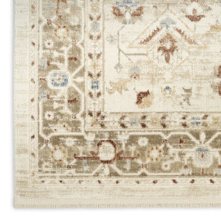 Nourison Pardis PRD02 Ivory Taupe Area Rug Texture Image