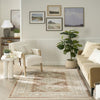 Nourison Pardis PRD04 Rust Area Rug Room Image Feature