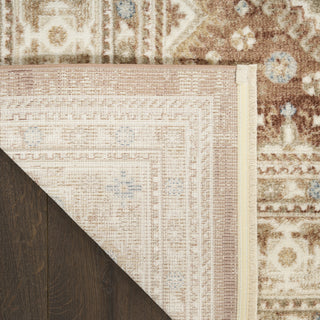 Nourison Pardis PRD04 Rust Area Rug Corner Image