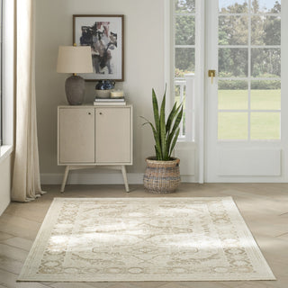 Nourison Pardis PRD05 Ivory Beige Area Rug Room Image Feature