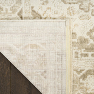 Nourison Pardis PRD05 Ivory Beige Area Rug Corner Image