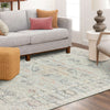 Karastan Zula Prieska Light Teal Area Rug Lifestyle Image Feature