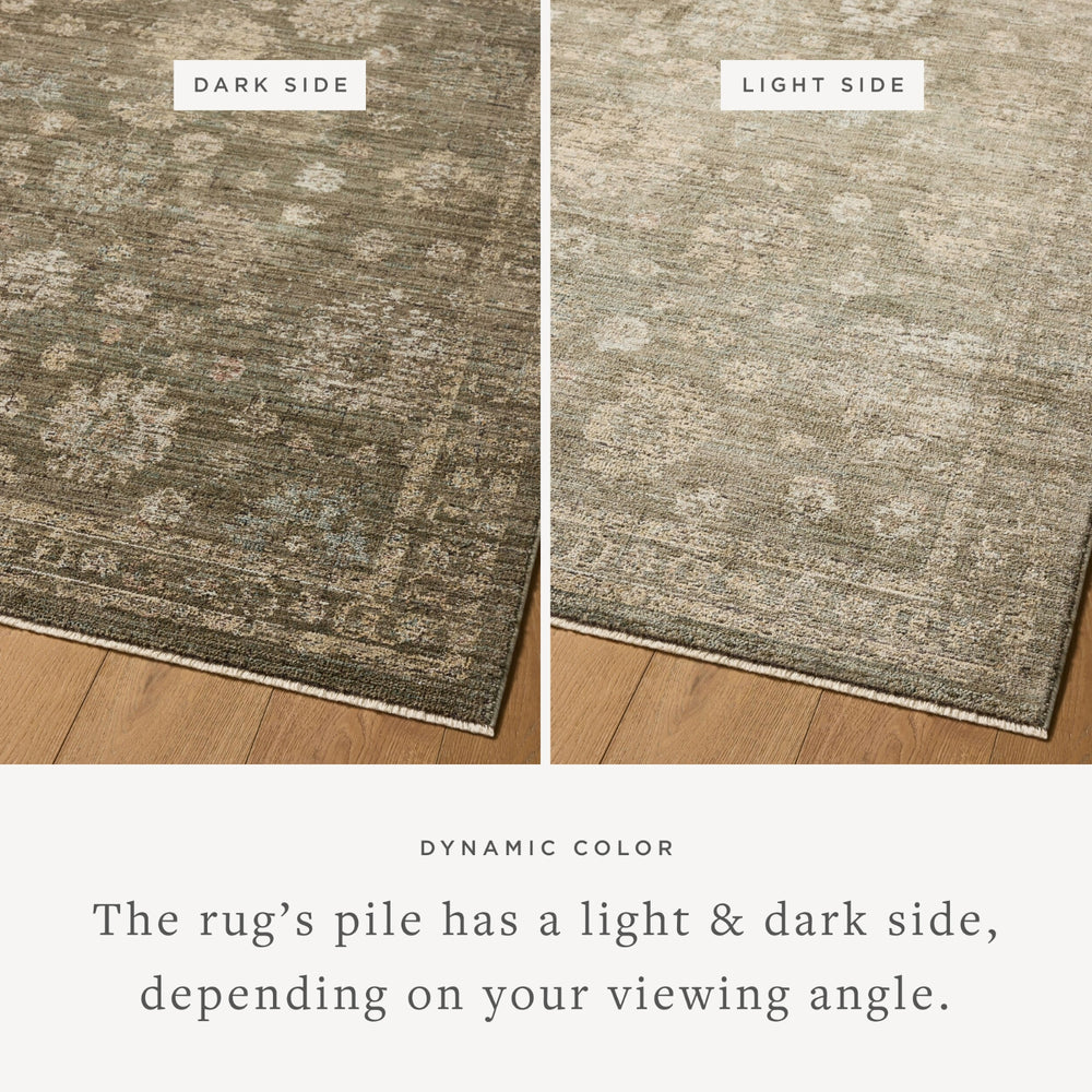 Loloi Priscilla PRL-02 Olive/Sand Area Rug Lifestyle Image Feature