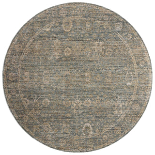 Loloi Priscilla PRL-03 Blue/Sand Area Rug Round Image
