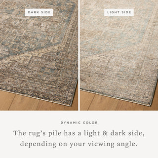 Loloi Priscilla PRL-04 Blue/Bark Area Rug Lifestyle Image
