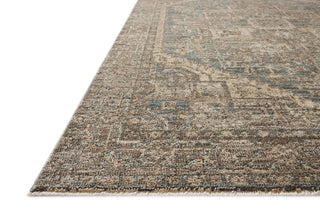 Loloi Priscilla PRL-04 Blue/Bark Area Rug Corner Image