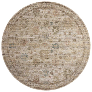 Loloi Priscilla PRL-06 Ivory/Multi Area Rug Round Image
