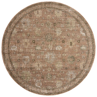 Loloi Priscilla PRL-08 Blush/Multi Area Rug Round Image