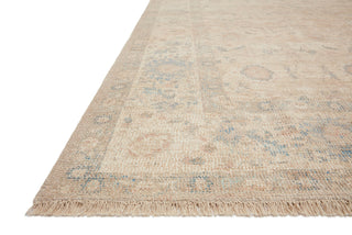 Loloi Priya PRY-05 Natural / Blue Area Rug Corner Image