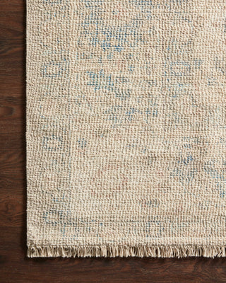 Loloi Priya PRY-05 Natural / Blue Area Rug Corner Image
