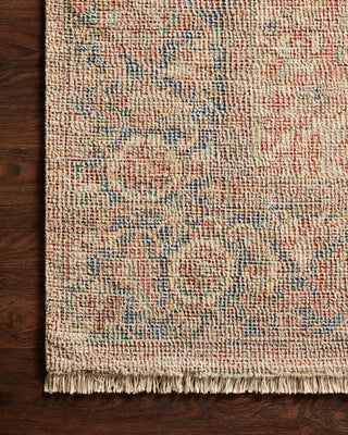Loloi Priya PRY-07 Brick / Navy Area Rug Corner Image