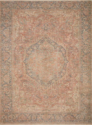 Loloi Priya PRY-07 Brick / Navy Area Rug main image