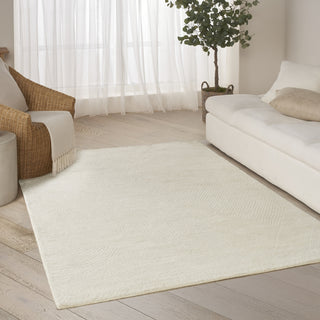 Nourison Pure Patterns PRN01 Ivory Area Rug by DKNY Corner Image