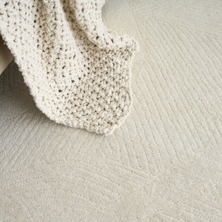 Nourison Pure Patterns PRN01 Ivory Area Rug by DKNY Corner Image