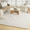 Nourison Pure Patterns PRN01 Ivory Grey Area Rug by DKNY Corner Image