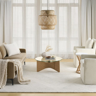 Nourison Pure Patterns PRN01 Ivory Area Rug by DKNY Room Image Feature