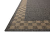 Providence PRC-01 Charcoal/Natural Area Rug by Chris Loves Julia X Loloi Corner Image