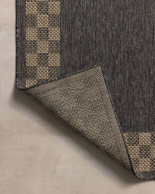 Providence PRC-01 Charcoal/Natural Area Rug by Chris Loves Julia X Loloi Backing Image