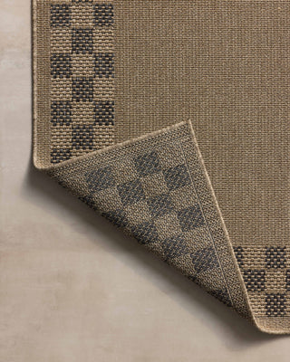 Providence PRC-01 Natural/Charcoal Area Rug by Chris Loves Julia X Loloi Backing Image