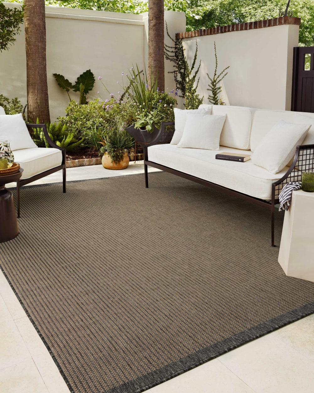 Providence PRC-03 Wheat/Charcoal Area Rug by Chris Loves Julia X Loloi Lifestyle Image Feature