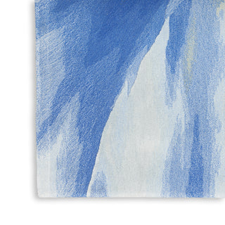 Nourison Prismatic PRS37 Blue Multicolor Area Rug Corner Image