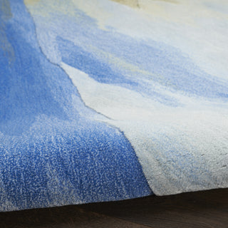 Nourison Prismatic PRS37 Blue Multicolor Area Rug Texture Image