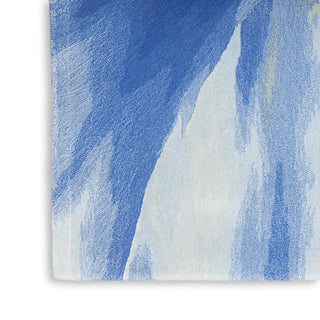Nourison Prismatic PRS37 Blue Multicolor Area Rug Corner Image
