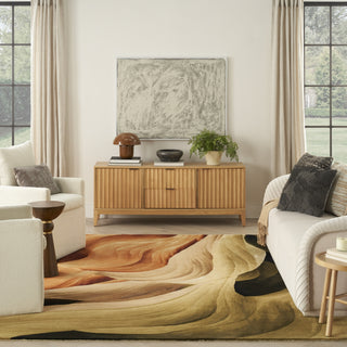 Nourison Prismatic PRS38 Multicolor Area Rug Room Image Feature