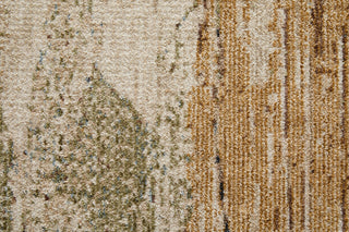 Feizy Pearson 39SBF Green/Ivory/Brown Area Rug Corner Image