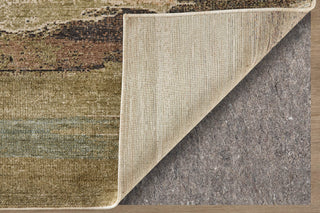Feizy Pearson 39SBF Green/Ivory/Brown Area Rug Detail Image