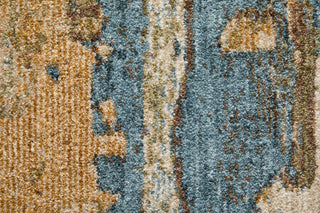 Feizy Pearson 39SCF Blue/Ivory/Brown Area Rug Corner Image