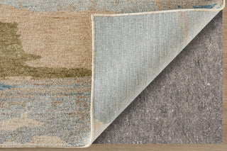 Feizy Pearson 39SDF Blue/Ivory/Orange Area Rug Detail Image