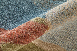 Feizy Pearson 39SDF Blue/Ivory/Orange Area Rug Lifestyle Image Feature