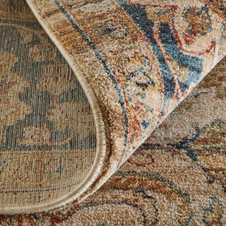 Feizy Pearson 39SEF Ivory/Tan/Blue Area Rug Detail Image