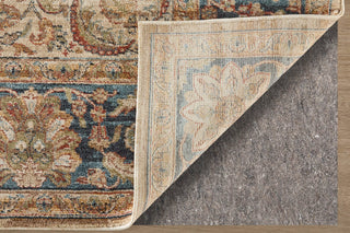 Feizy Pearson 39SEF Ivory/Tan/Blue Area Rug Detail Image