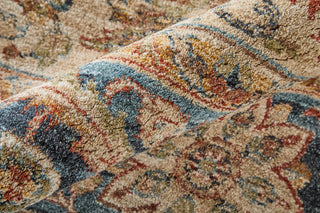 Feizy Pearson 39SEF Ivory/Tan/Blue Area Rug Lifestyle Image Feature