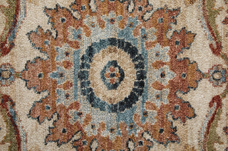 Feizy Pearson 39SGF Ivory/Red/Blue Area Rug Corner Image