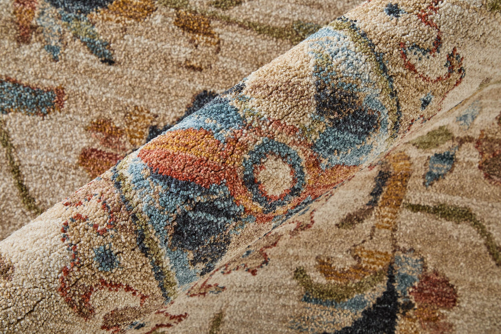 Feizy Pearson 39SGF Ivory/Red/Blue Area Rug Lifestyle Image Feature