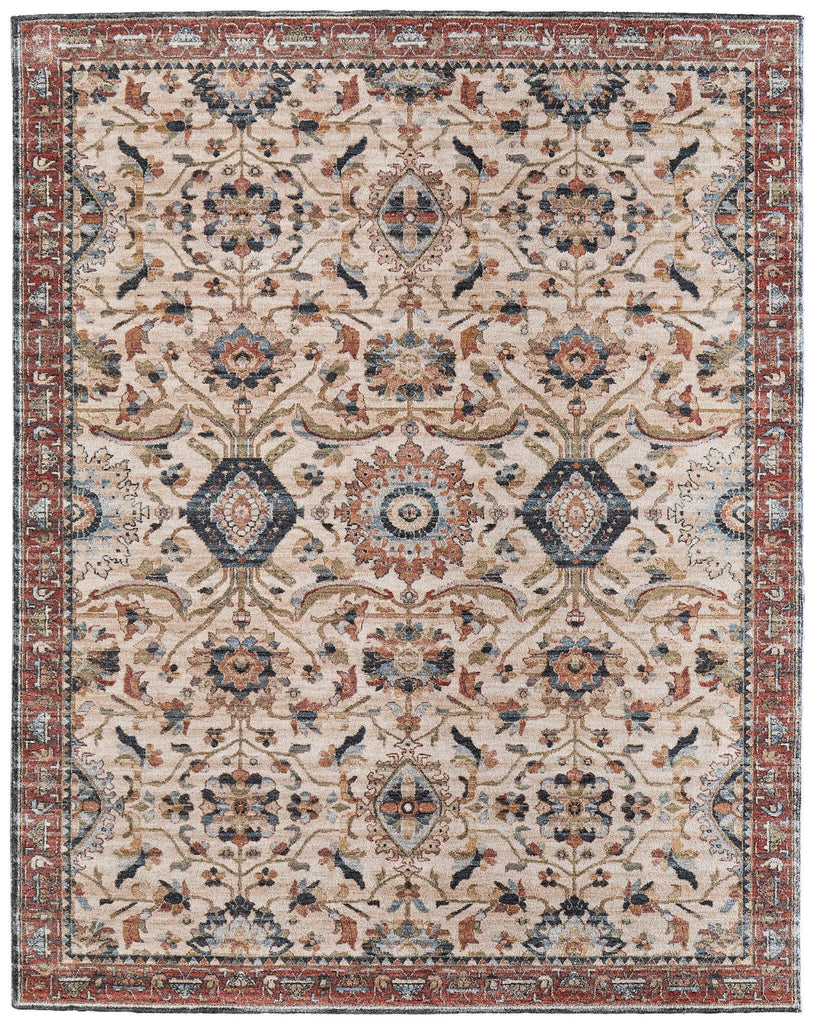 Feizy Pearson 39SGF Ivory/Red/Blue Area Rug main image