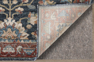 Feizy Pearson 39SGF Blue/Red/Ivory Area Rug Detail Image