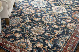 Feizy Pearson 39SGF Blue/Red/Ivory Area Rug Lifestyle Image Feature