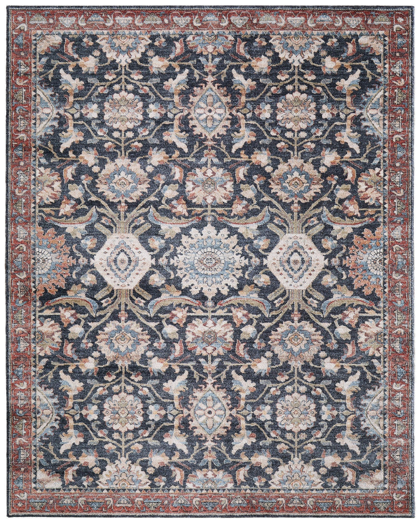 Feizy Pearson 39SGF Blue/Red/Ivory Area Rug main image