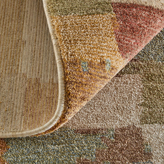 Feizy Pearson 39SHF Brown/Tan/Green Area Rug Detail Image