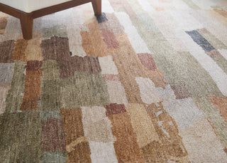 Feizy Pearson 39SHF Brown/Tan/Green Area Rug Lifestyle Image Feature