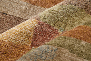 Feizy Pearson 39SHF Brown/Tan/Green Area Rug Lifestyle Image Feature